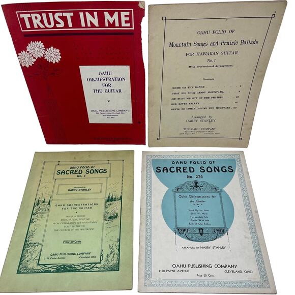 Oahu Orchestrations Music and Song Book Collection Hawaiian Guitar Luao Island - Picture 1 of 7